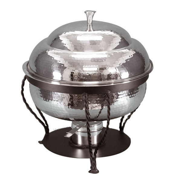 Round Hammered Chafing Dish