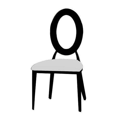 Oz Dining Chairs - Off White/Black