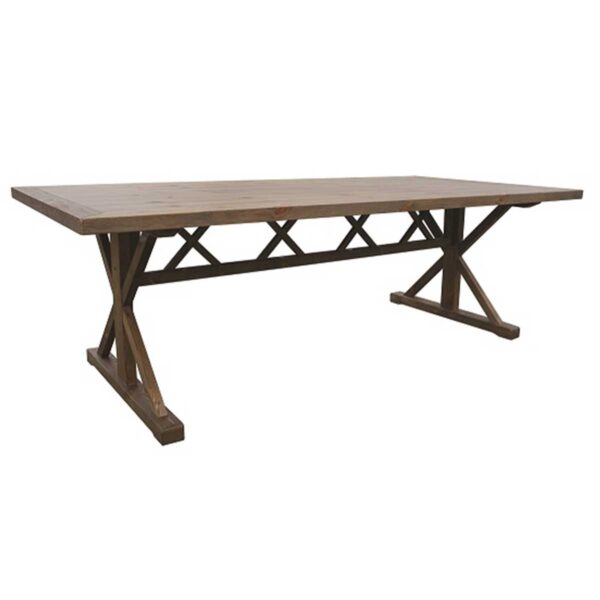 Mayflower Farm Table - Rustic Brown