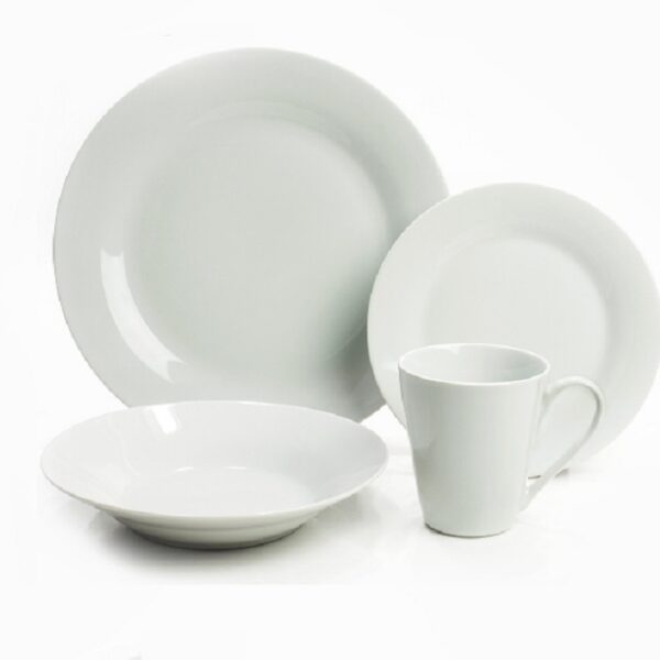 White Round China