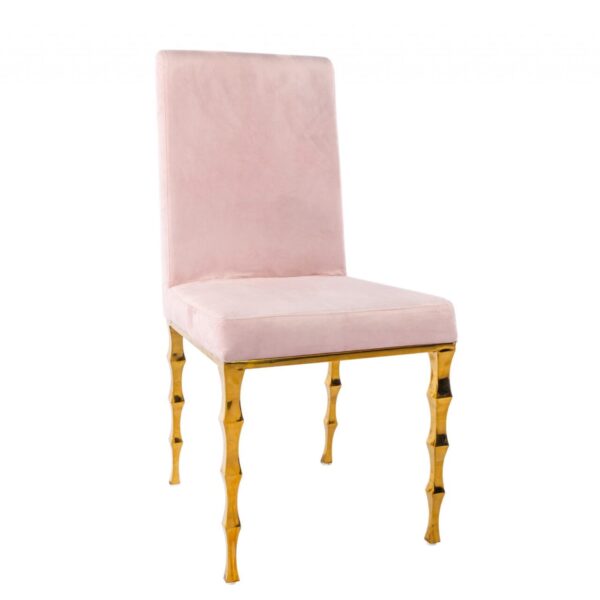 Capri Dining Chair - Blush/Gold