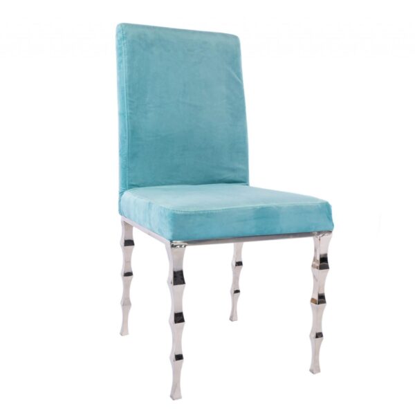 Capri Dining Chair - Tiffany Blue/Silver