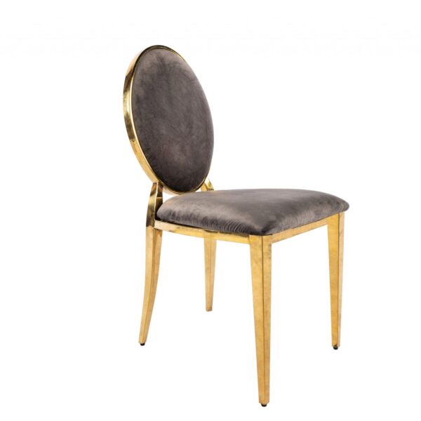 Washington Dining Chairs - Grey/Gold
