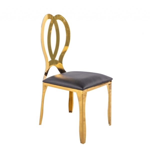 Infinity Dining Chairs - Black/Gold