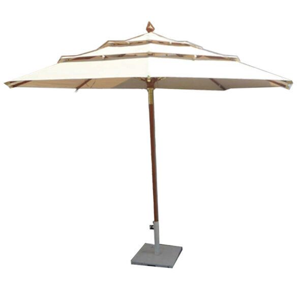 Khaki Octagon Market Umbrella