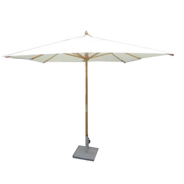 Off White Square Market Umbrella