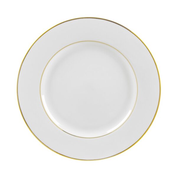 Double Gold Rim Dinner Plate