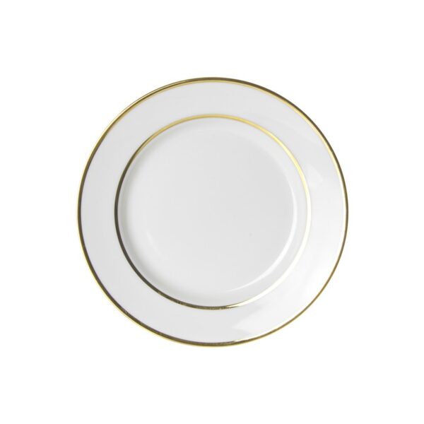 Double Gold Rim Salad & Dessert Plate