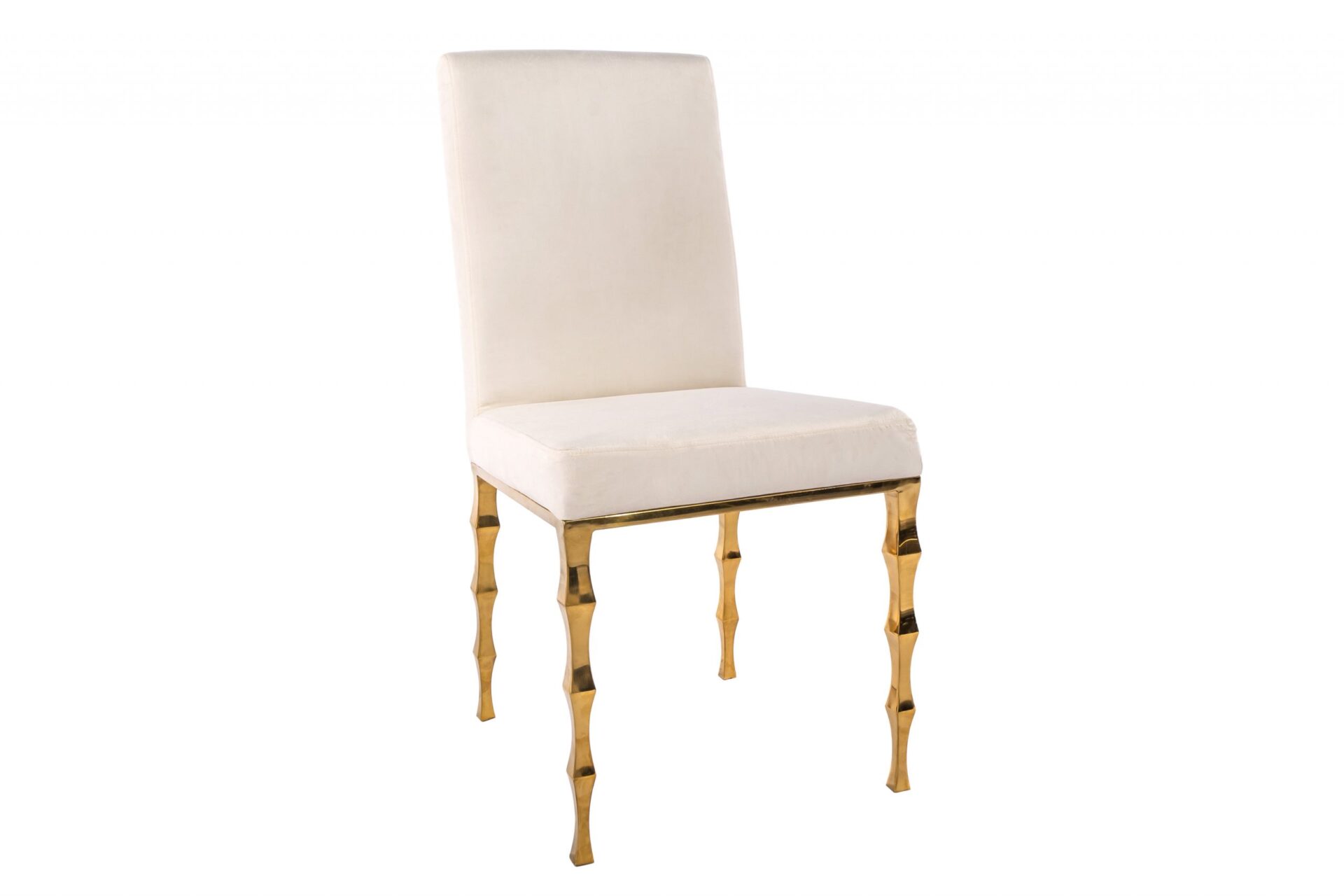 Capri Dining Chair Gold Legs - Palace Party Rental