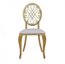 Crown Dining Chairs - Off-white/Gold