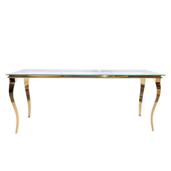 Cobra Communal Table - Gold / 2' x8'x 42"H