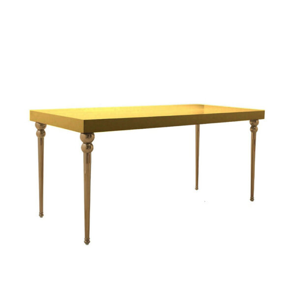 Dior Communal Table - Gold / 2' x8'x 42"H