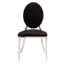 Washington Dining Chairs - Black/Silver