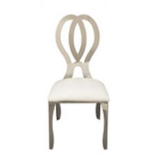 Infinity Dining Chairs - Off-white/Silver