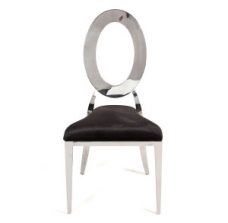 Oz Dining Chairs - Black/Silver