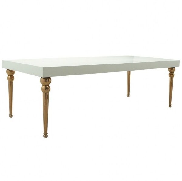 Dior Table - White/Gold