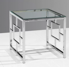 Geo Side Table - Chrome