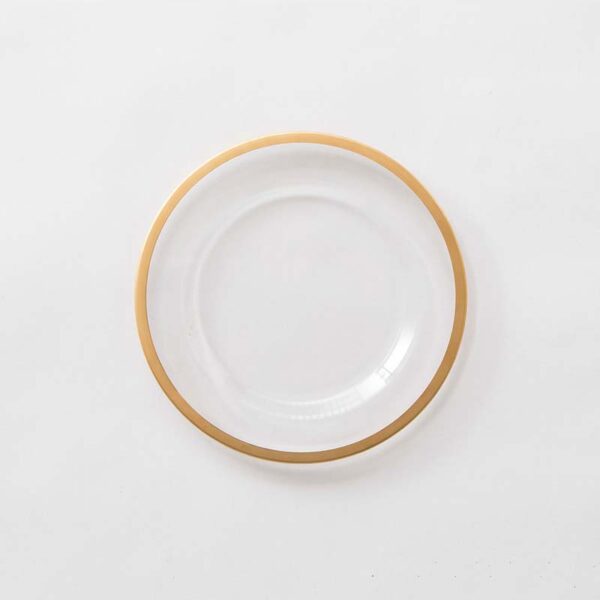 Gold Halo Salad & Dessert Plate