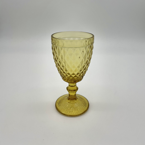 Amber Diamond Goblet Diamond Goblets