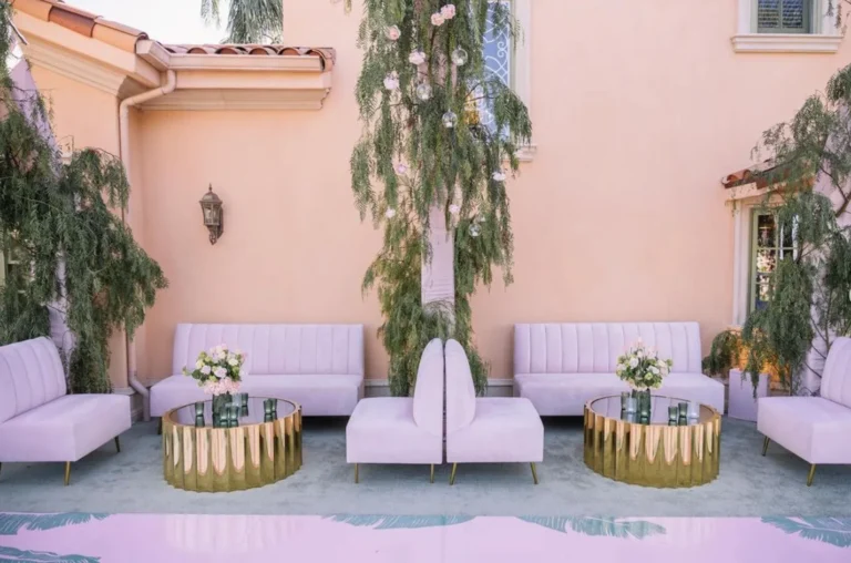 Pink Lounge Furniture Rentals Los Angeles