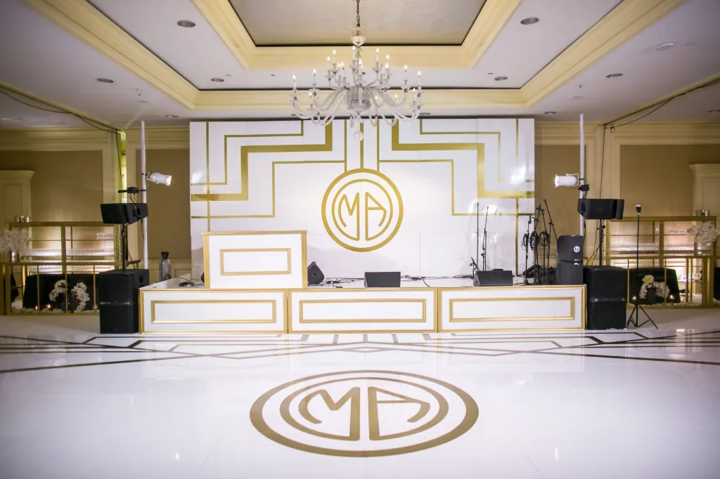 Monogram Backdrop Rental Los Angeles