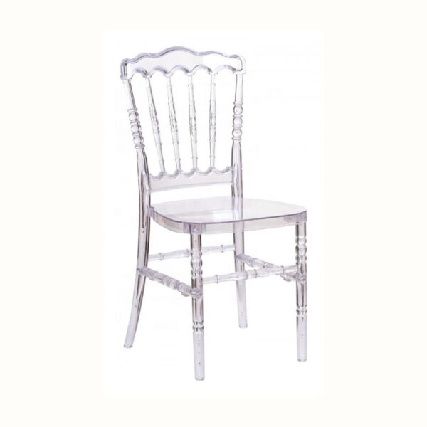 Clear Resin Napolean Chairs