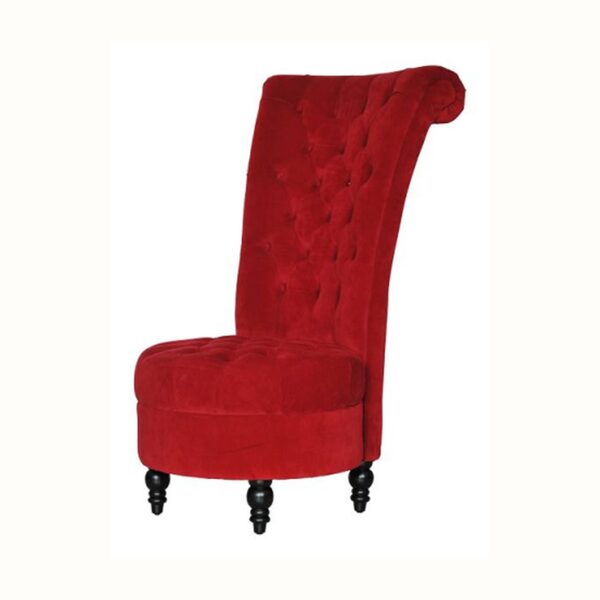 Royal Red Ottoman Chair