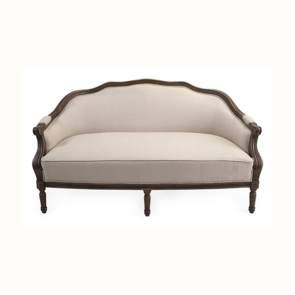 Christine Carved Wood Sofa