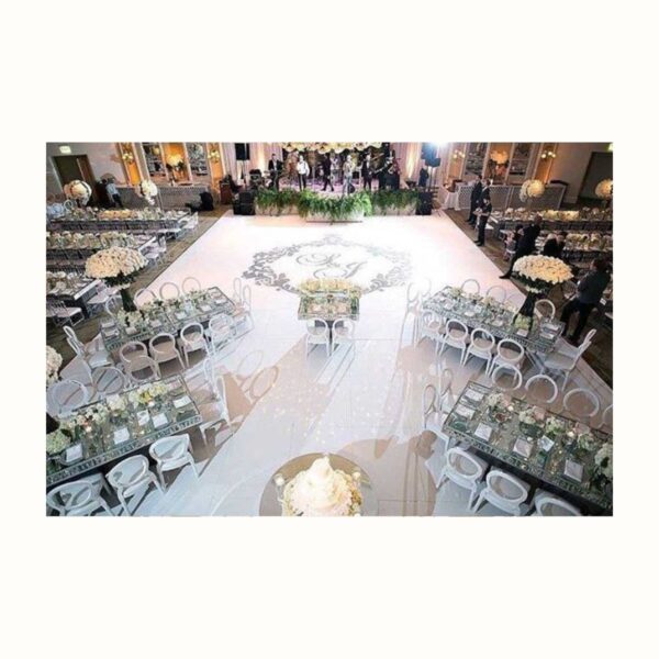 White Glossy Seamless Dance Floor