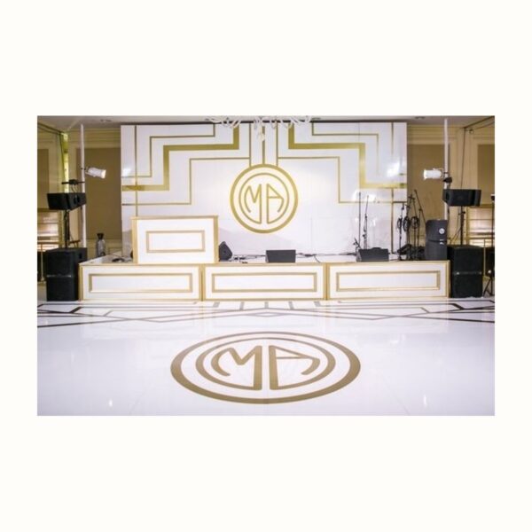 Custom Monogram Backdrop