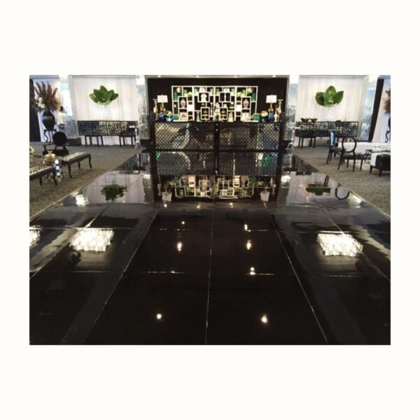Black Glossy Seamless Dance Floor
