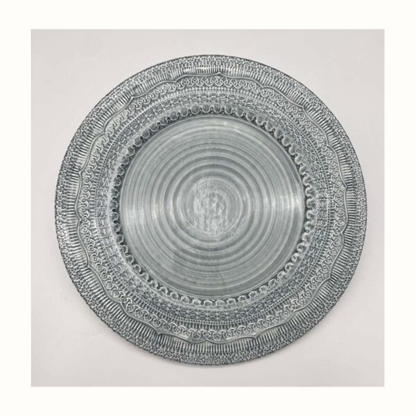 Lace Charger- Dusty Blue