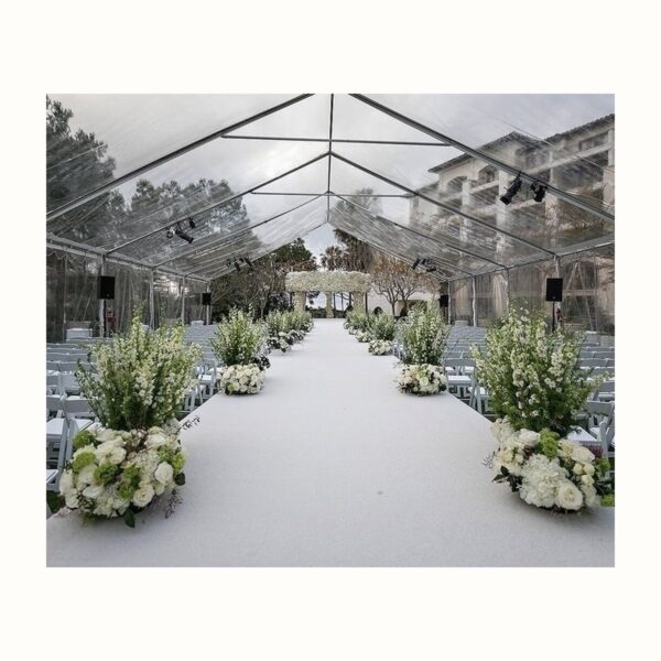 White Wedding Aisle