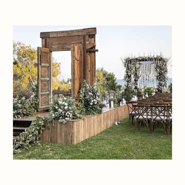 Wood Wedding Aisle