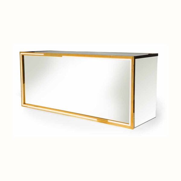 Gold Frame Mirror Bar