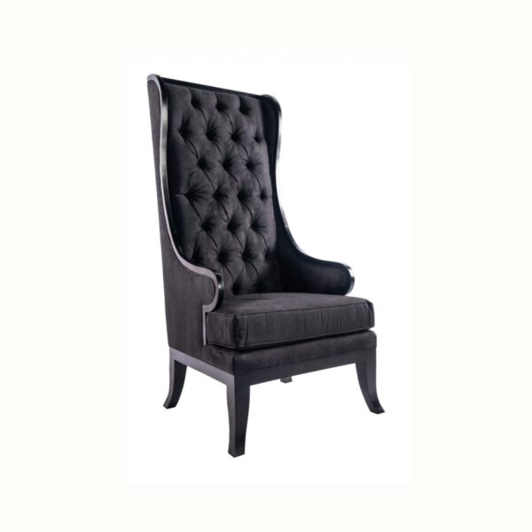Chelsea Wingback Armchair - Black