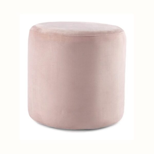 Round Ottoman - Blush