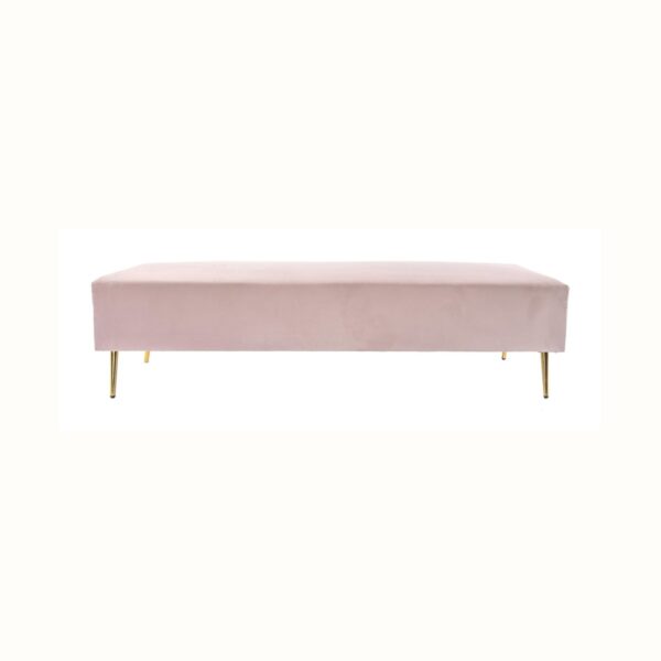 Velvet Bench - Blush