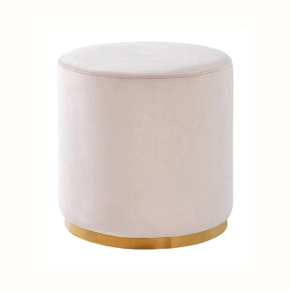 Ottoman (Gold Trim) - Blush