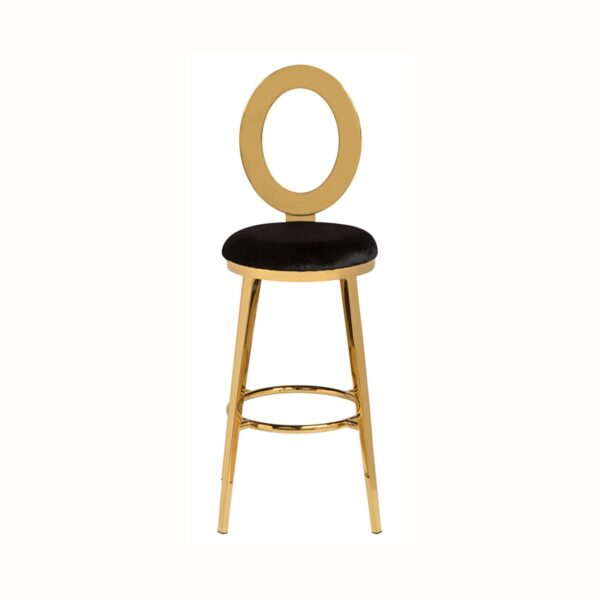 Oz Bar Stool - Black/Gold