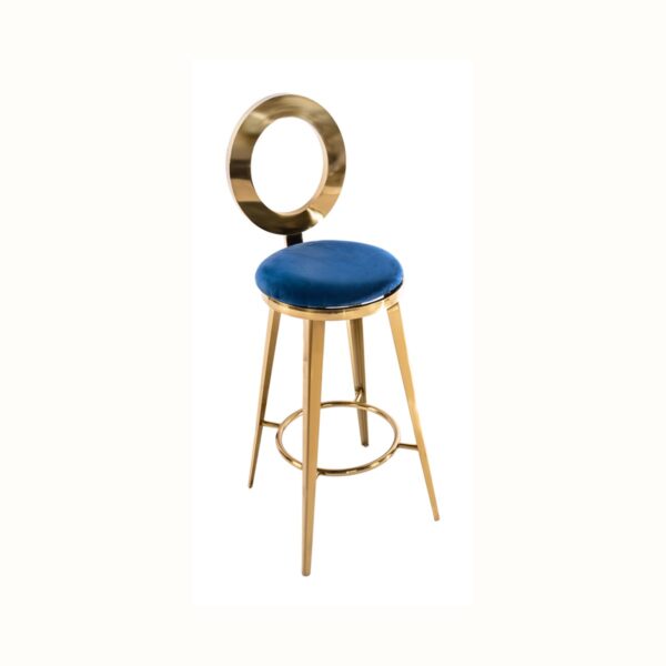 Oz Bar Stool - Blue/Gold