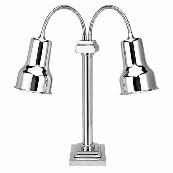 Double Heat Lamp - Silver