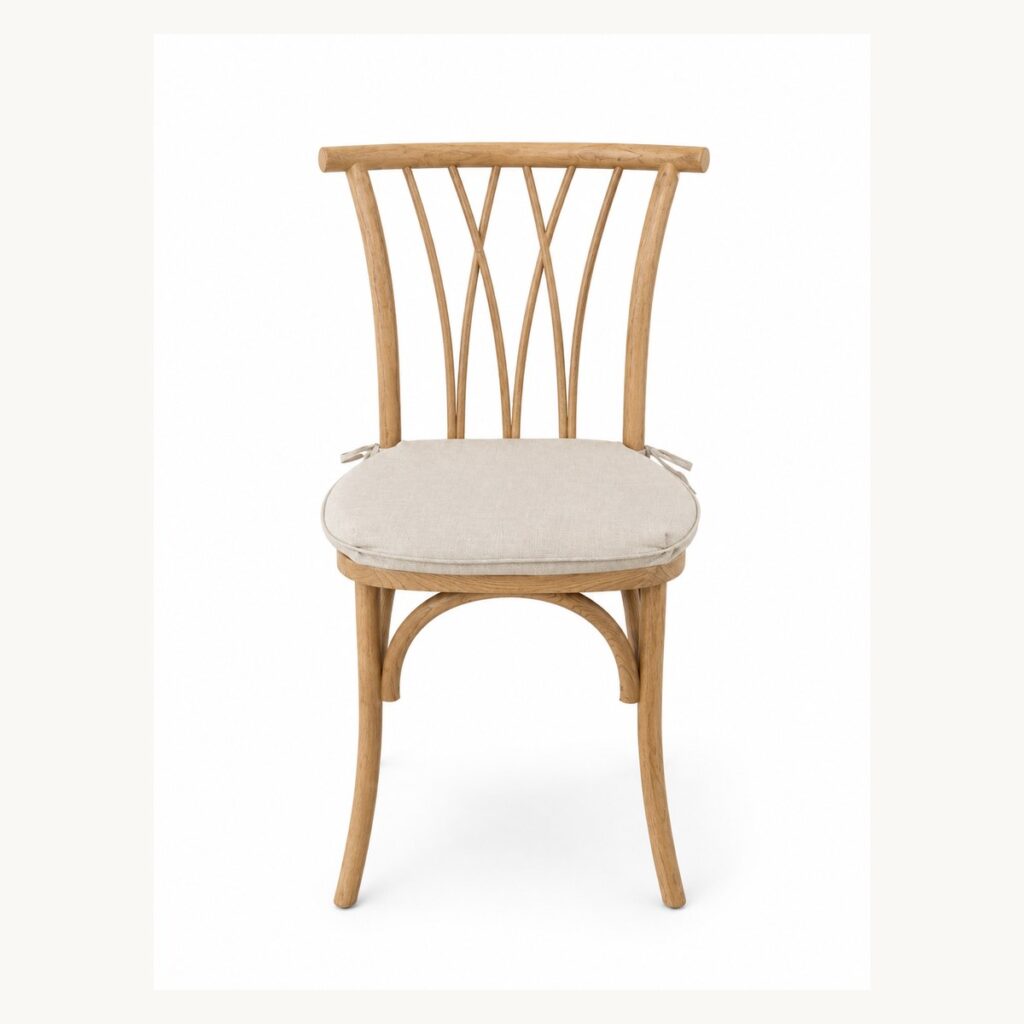 Natural wood Twig Chair rental from Palace Party Rental