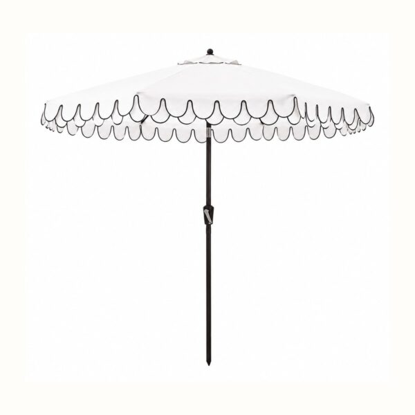 White and Black Umbrella rental from Palace Party Rental