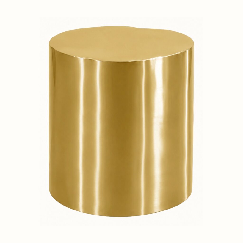 Gold Adler End Table rental from Palace Party Rental