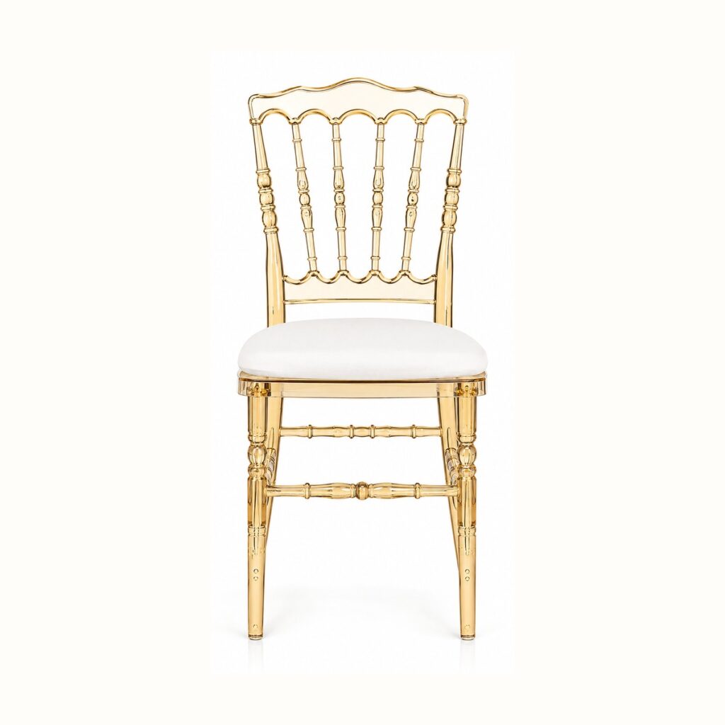 Amber Presidential Chair rental from Palace Party Rental