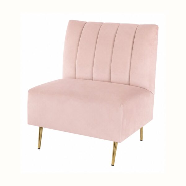 Channel Club Chair - Blush
