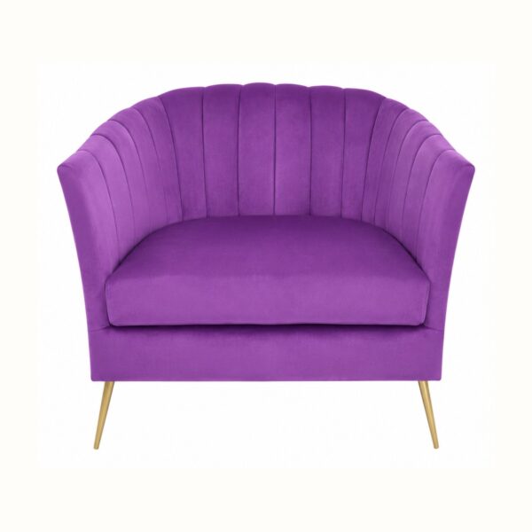 Chloe Arm Chair - Purple