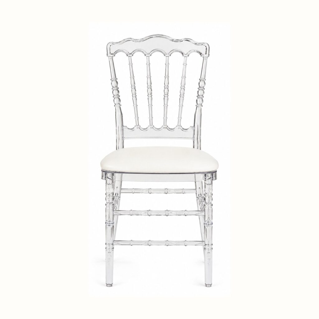 Clear Presidential Chair rental from Palace Party Rental