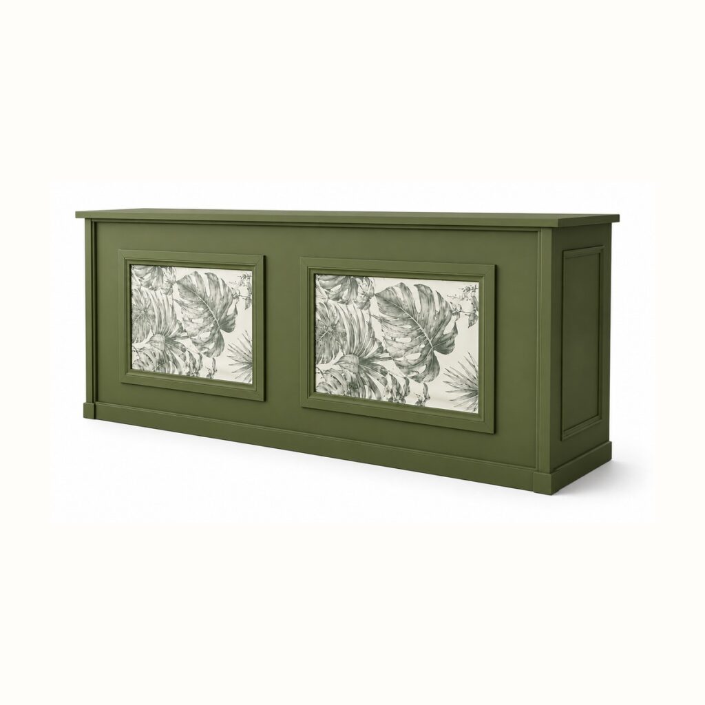 Green Custom Food Station rental from Palace Party Rental